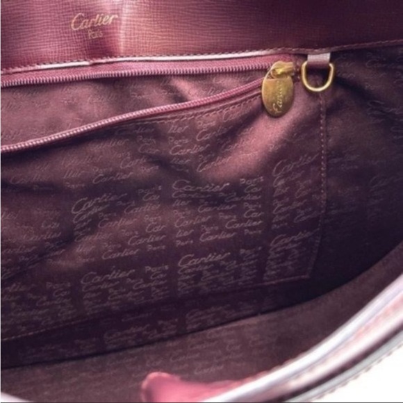 Cartier Red Burgundy Leather Medium
Shoulder Bag - Picture 8 of 10